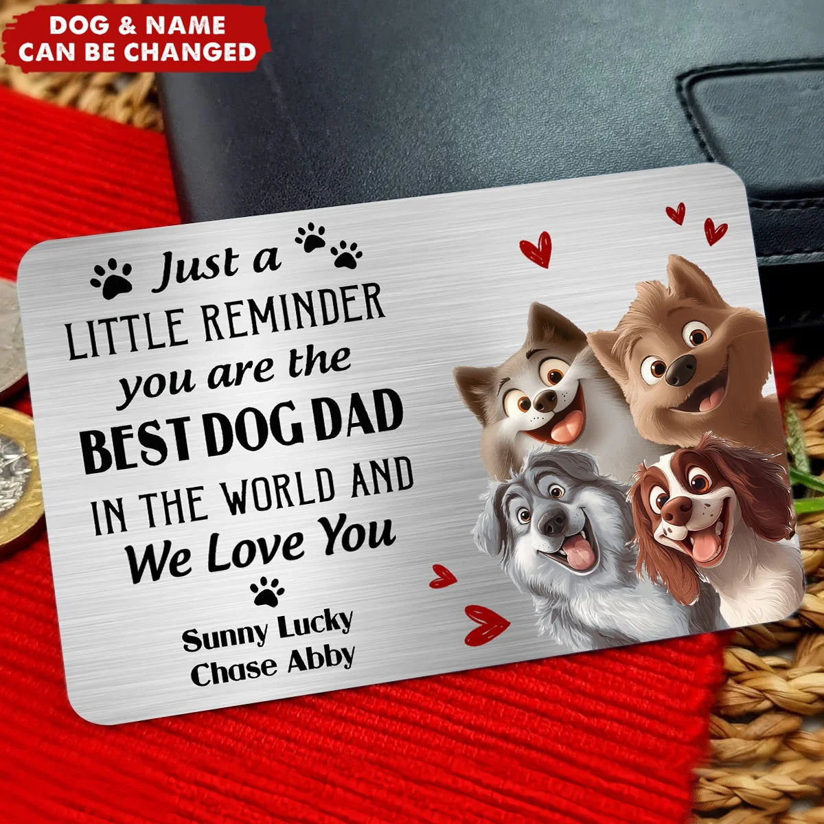 Just A Little Reminder You Are The Best Pet Mom & Dad - Personalized Wallet Card Gift