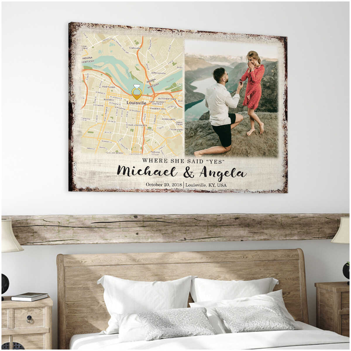 Canvas / Poster gift-ready design for Couples