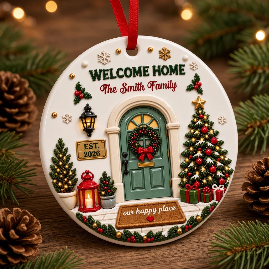Welcome Home Ceramic Ornament - Real 3D Raised Ornament 3350705a-7f84-4668-8396-3d21d13a8356-4-2-.jpg