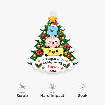 The Year Of Squishy Hunting Personalized Acrylic Ornament - Christmas Gift for Kids