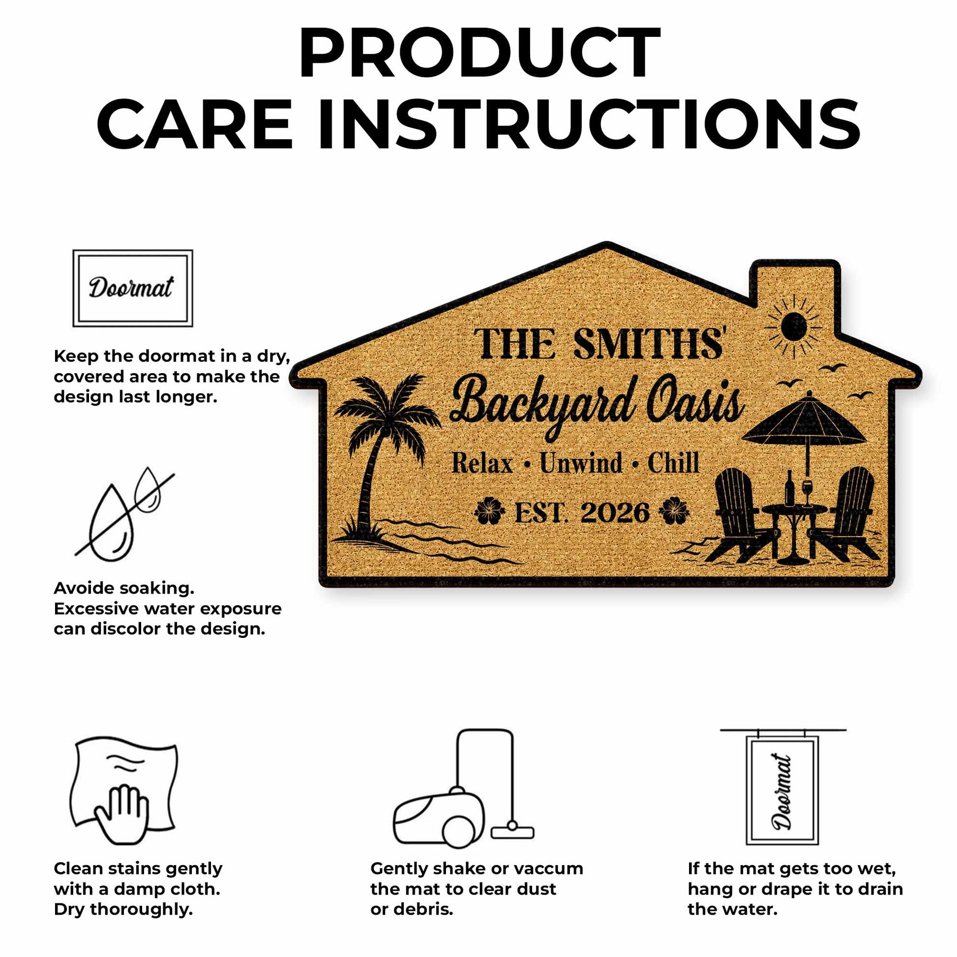 Doormat gift-ready design for Couples