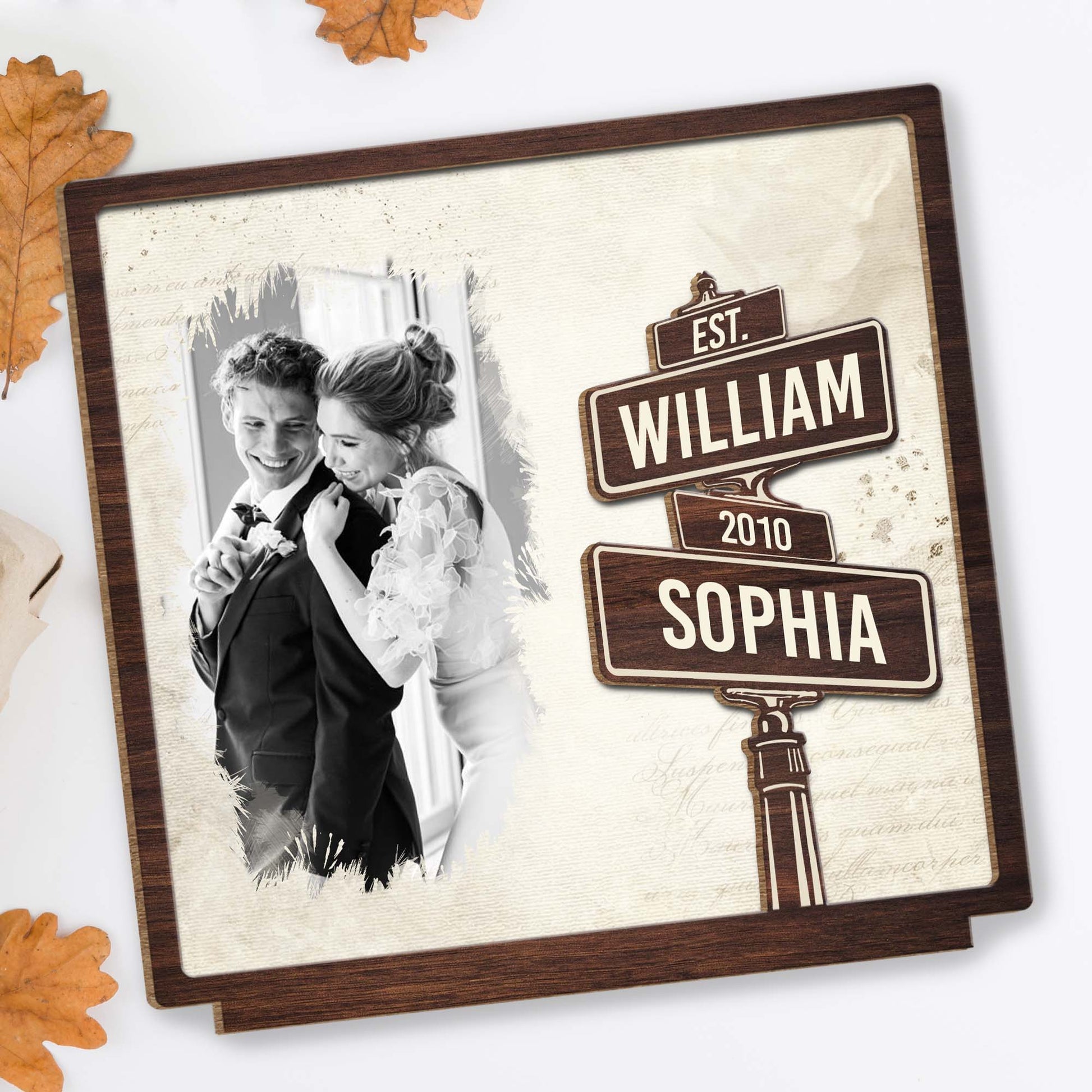 Wood Sign gift-ready design for Couples