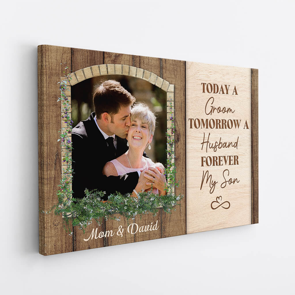 Personalised Today A Groom Tomorrow A Husband Canvas - PRINTS10