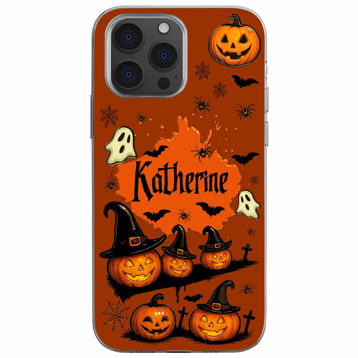 Spooky Season Pumpkins and Playful Ghosts