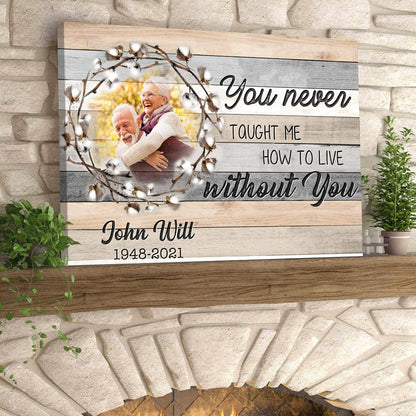 "Because Someone We Love Is In Heaven" Personalized Memorial Canvas / Poster - Custom Family Sympathy Keepsake Gift