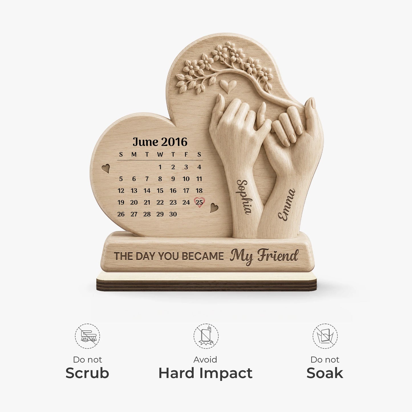 Wood Sign gift-ready design for Best Friends