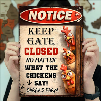 Custom Chicken Coop Sign for Family with personalized design details for meaningful gifting image 6