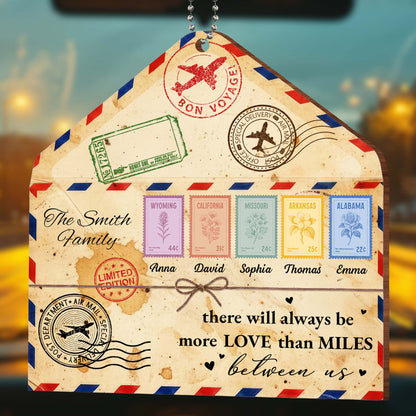 More Love Than Miles, Family Travel Ornament