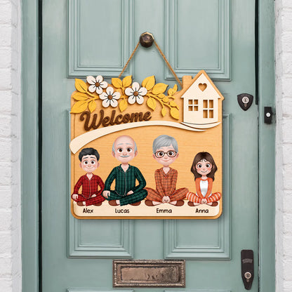 Personalized Family Wood Sign personalization view for Family