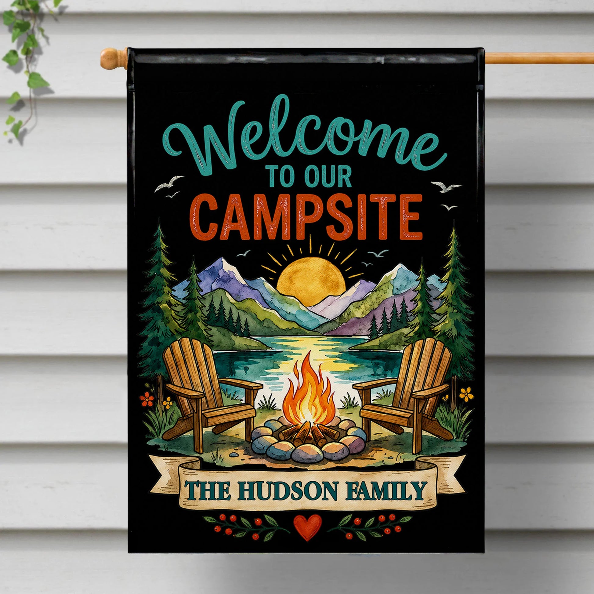 Garden Flag gift-ready design for Family