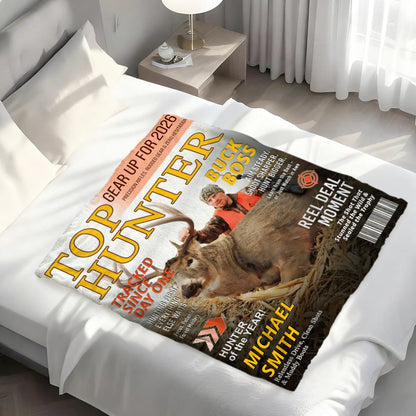 Blanket material and size view - Personalized Hunting Blanket