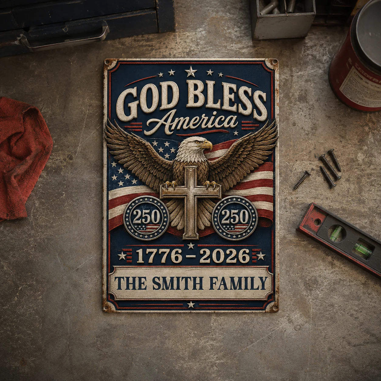 Metal Sign gift-ready design for Family