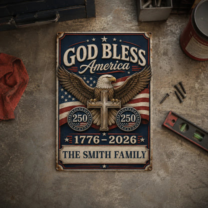 Metal Sign gift-ready design for Family