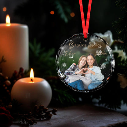 Glass Ornament detail view for Best Friends