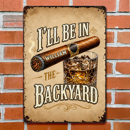 Personalized Man Cave Sign personalization view for Dad