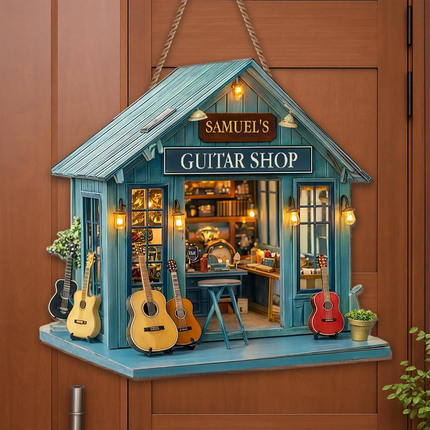 Wood Sign detail view for Dad