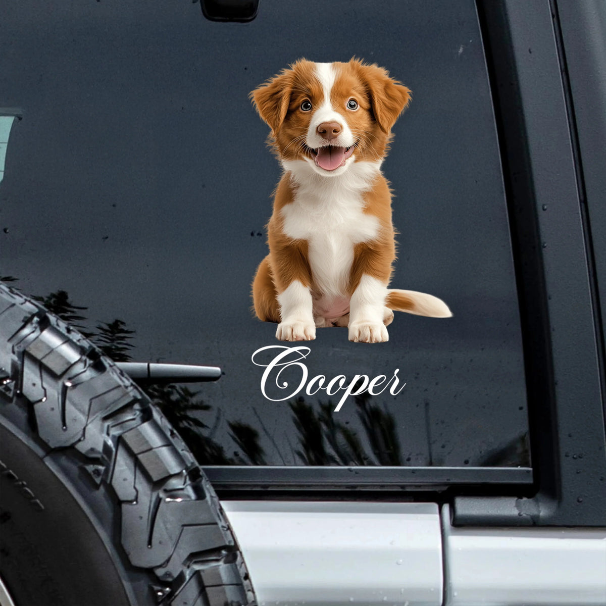 Custom Pet Photo Window Decal - Personalized Dog & Cat Car Sticker for Pet Lovers