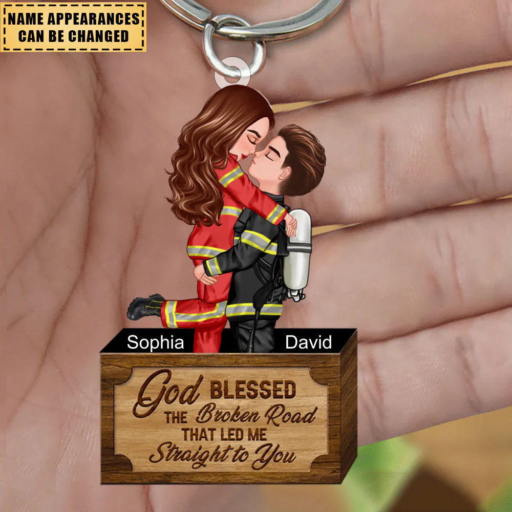 Custom Couple Keychain personalization view for Couples