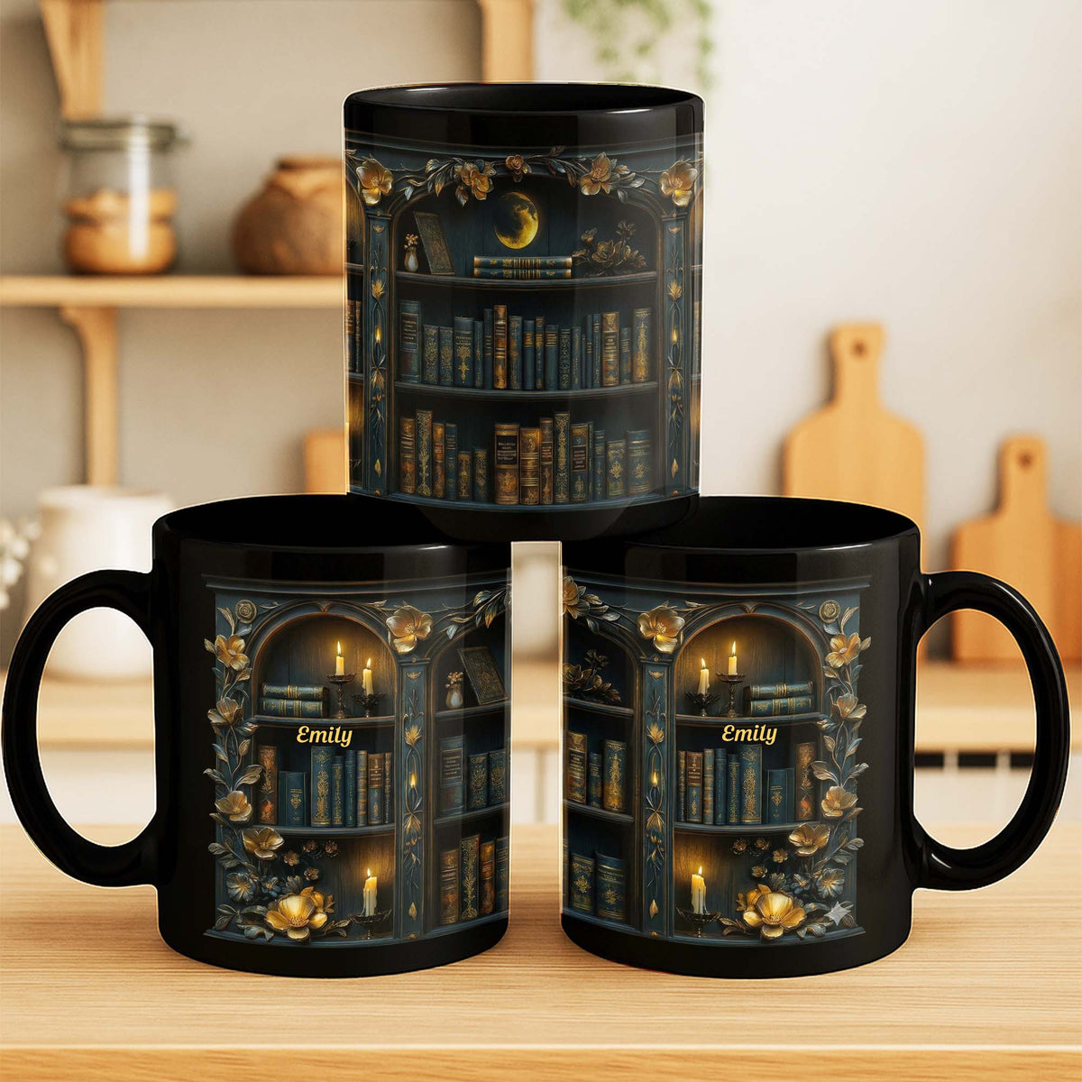 Enjoy Cozy Moments With Floral and Candle Bookshelf Design