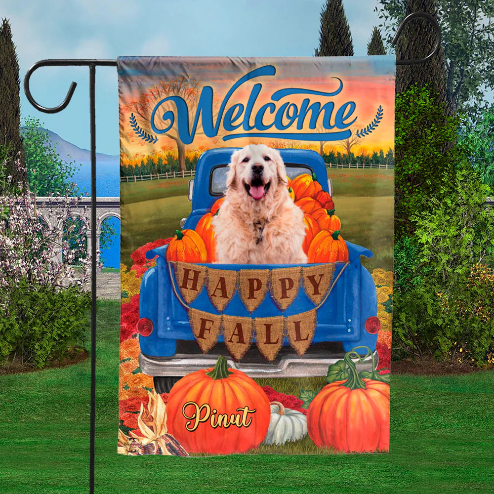 Custom Pet Photo Garden Flag for Cat Lovers with personalized design details for meaningful gifting