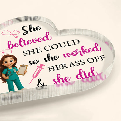 Plaque gift-ready design for Nurse