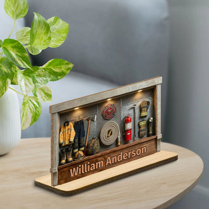 Tribute To Courage And Dedication, Firefighter Gear