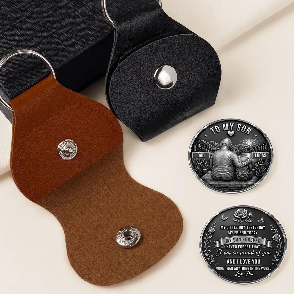 To My Daughter or Son Personalized Pocket Hug - Custom Gift for Family