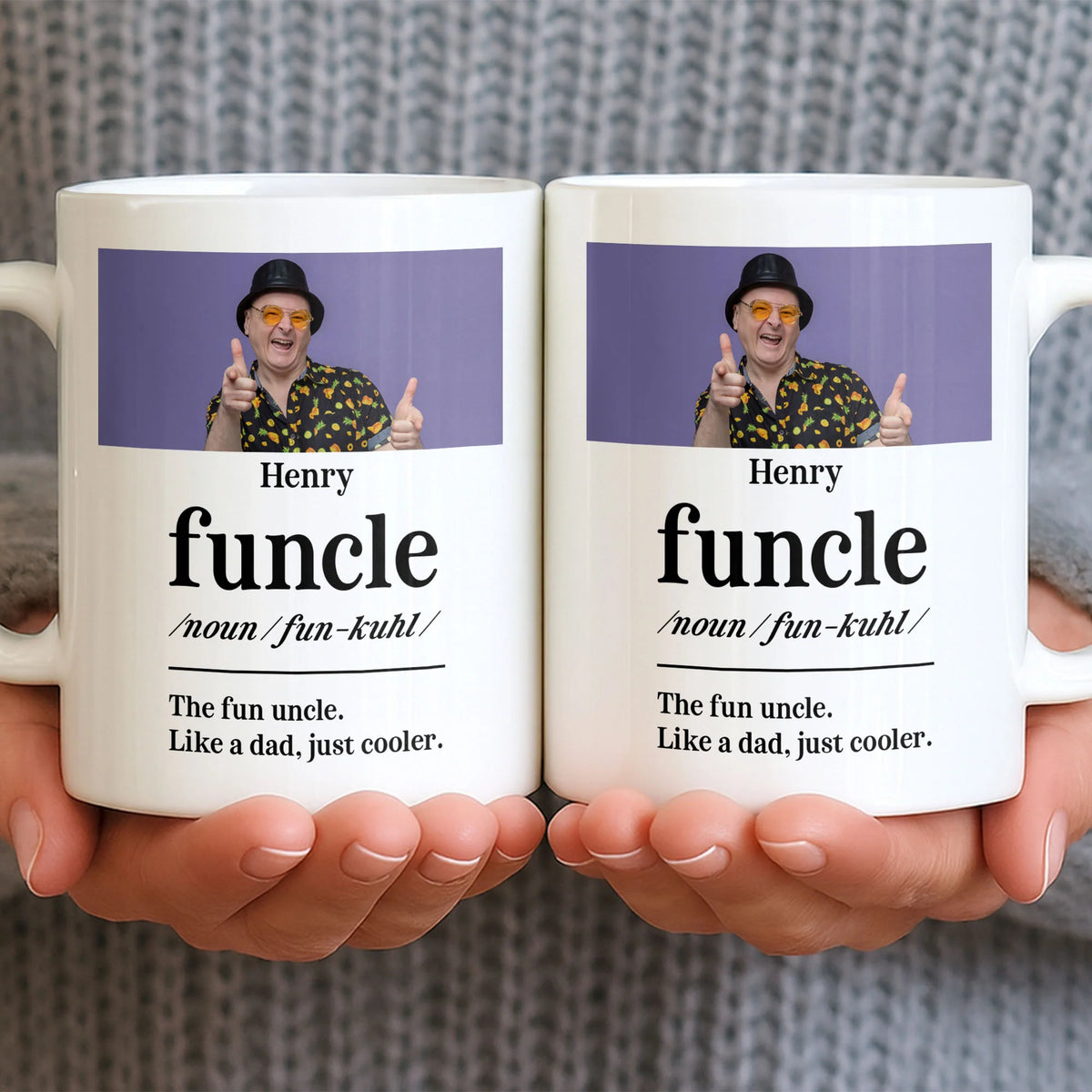 The Fun Uncle Like A Dad Just Cooler Mug Design