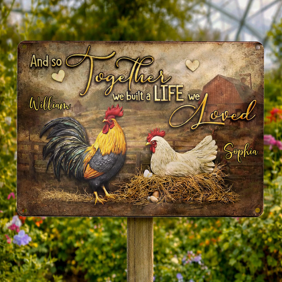 And So Together We Built A Life We Loved, Rooster And Hen