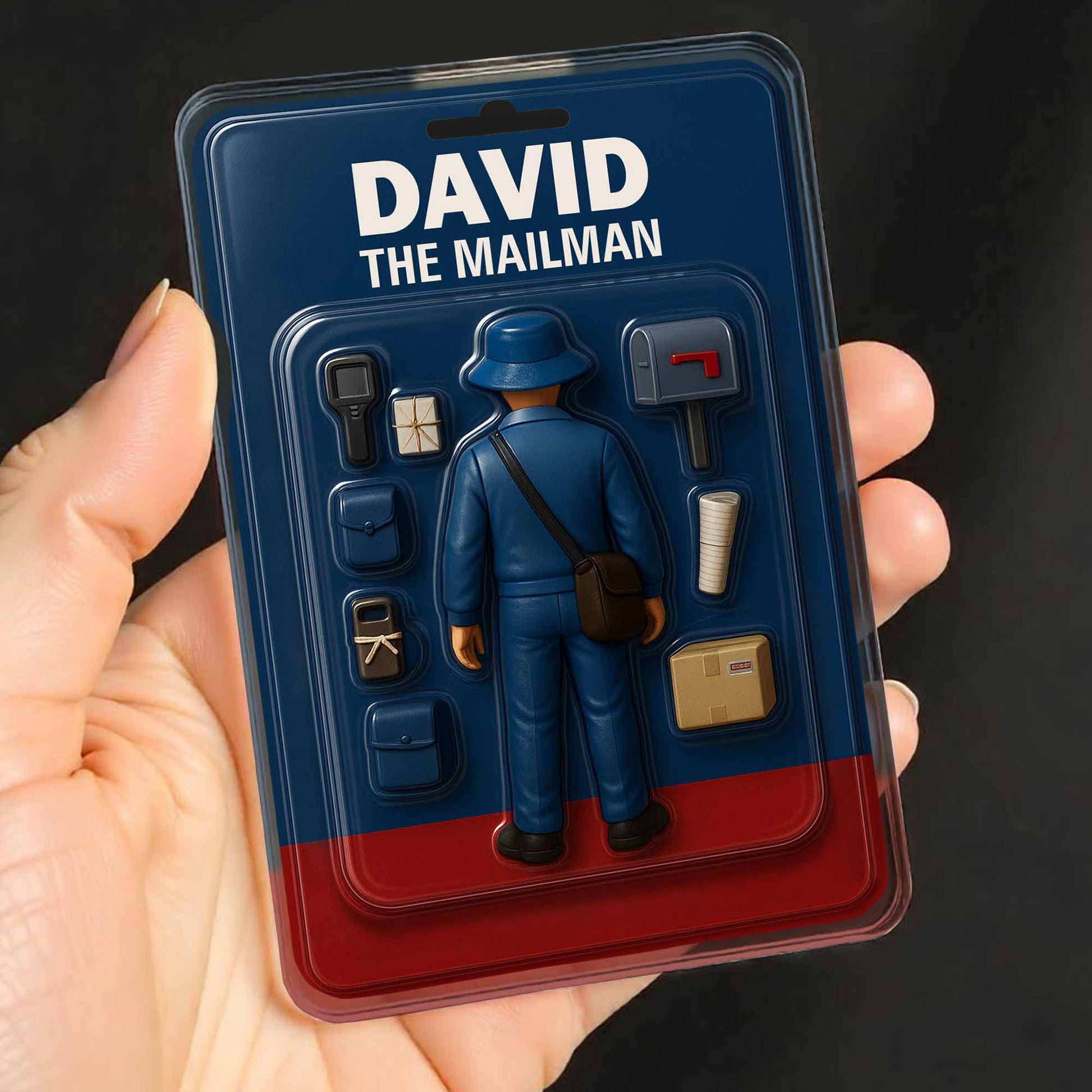 Custom Mailman Acrylic Plaque for Colleagues with personalized design details for meaningful gifting image 9