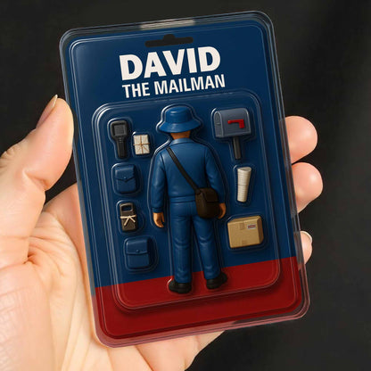 Custom Mailman Acrylic Plaque for Colleagues with personalized design details for meaningful gifting image 9