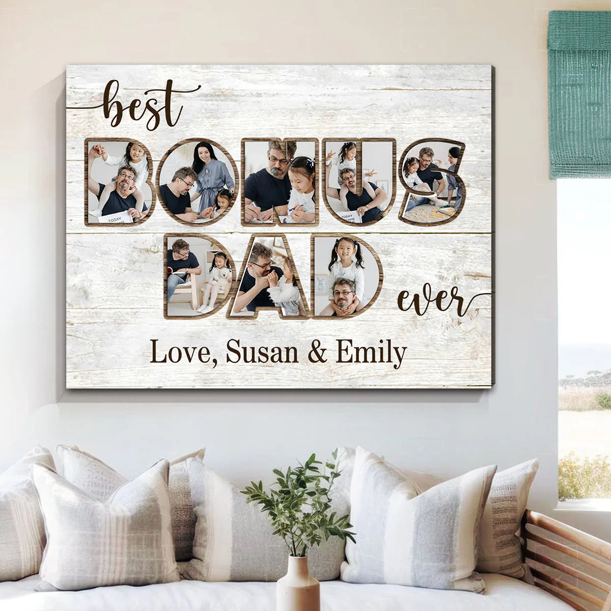Canvas / Poster gift-ready design for Stepmom / Stepdad