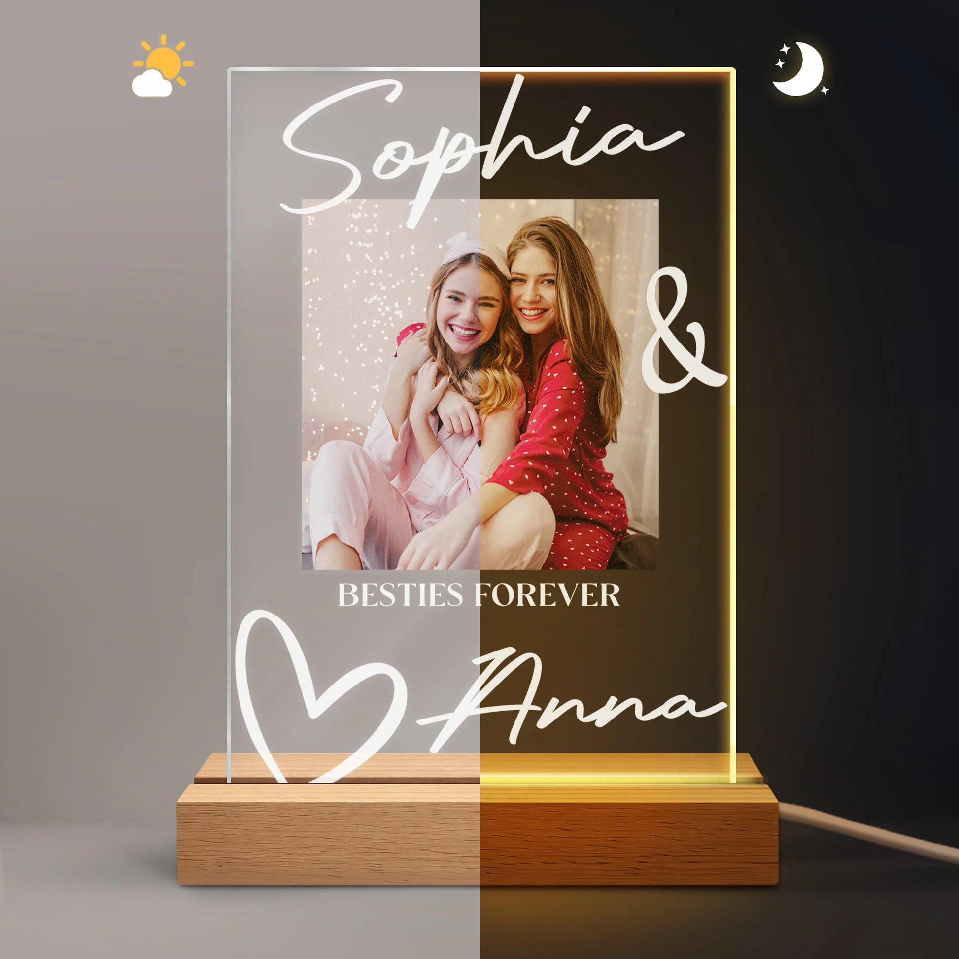 Night Light gift-ready design for Best Friends
