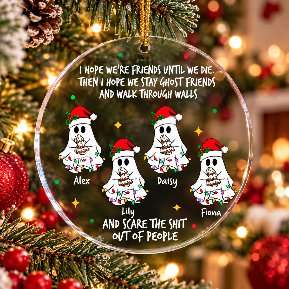 Ghost Friends Funny - Personalized Acrylic Ornament - Gift For Friend, Halloween Ornament 3b2f78ef-565d-40cf-8963-991fa76b1513-babb.png