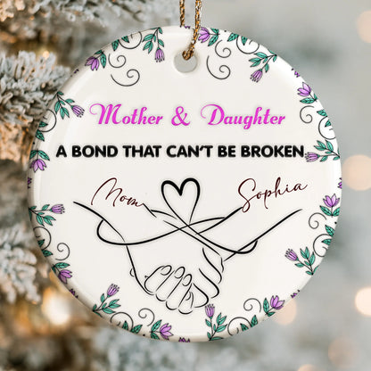 Mother & Daughter Bond With Hands And Heart