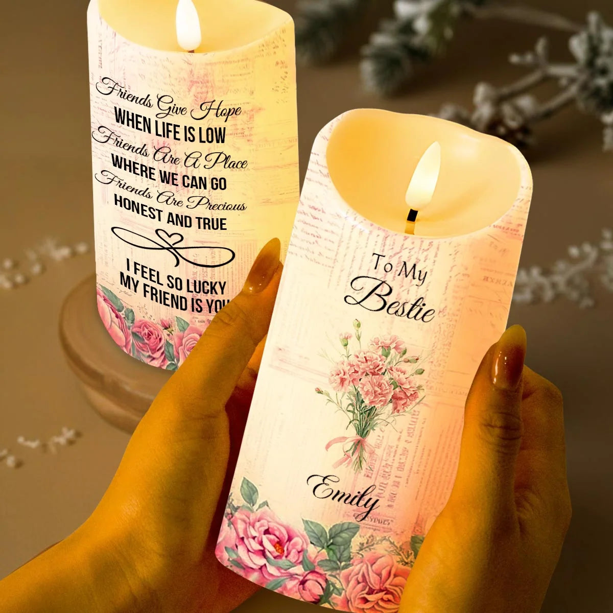 Friends Give Hope When Life Is Low, Flowers