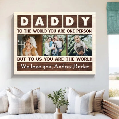 Canvas / Poster gift-ready design for Dad