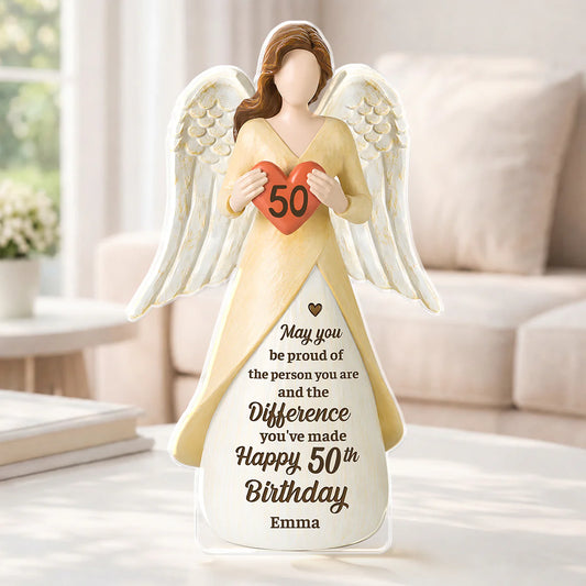 Personalized Birthday Acrylic Plaque for Mom with personalized design details for meaningful gifting