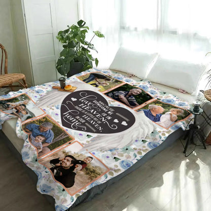 Because Someone We Love Is in Heaven - Personalized Memorial Blanket for Grieving Family