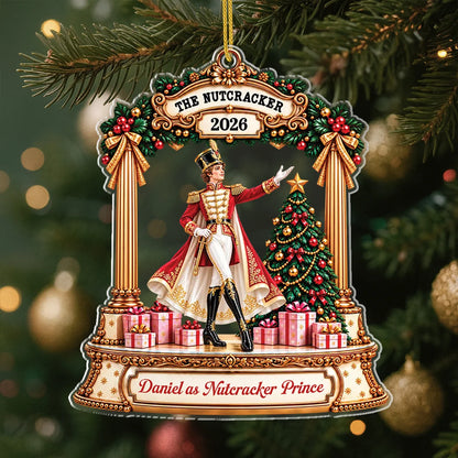 The Nutcracker Ballet Personalized Acrylic Ornament - Daughter Ballerina Keepsake