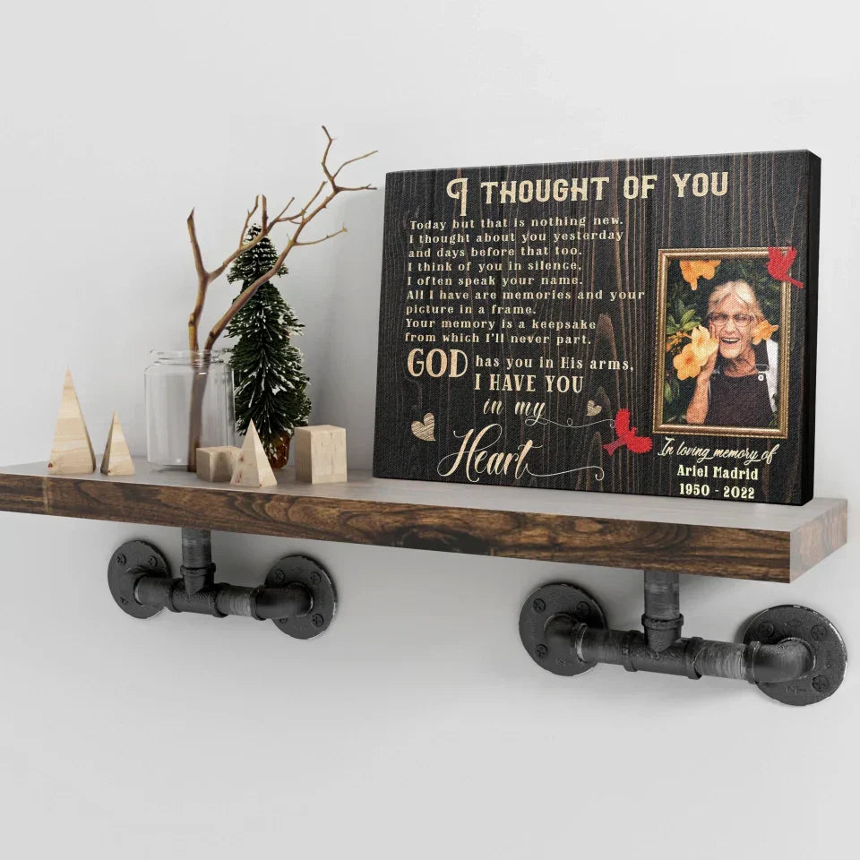 "A Letter From Heaven" Personalized Memorial Canvas / Poster - Sympathy Gift for Loss of Loved One