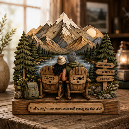 Wood Sign detail view for Couples