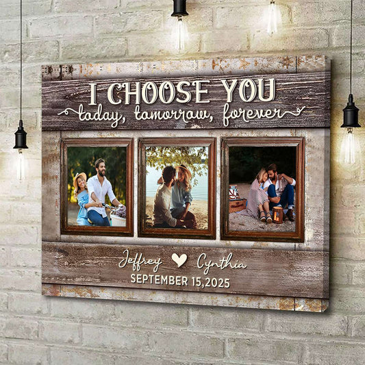 Custom Couple Photo Canvas for Couples with personalized design details for meaningful gifting