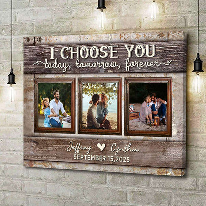 Custom Couple Photo Canvas for Couples with personalized design details for meaningful gifting