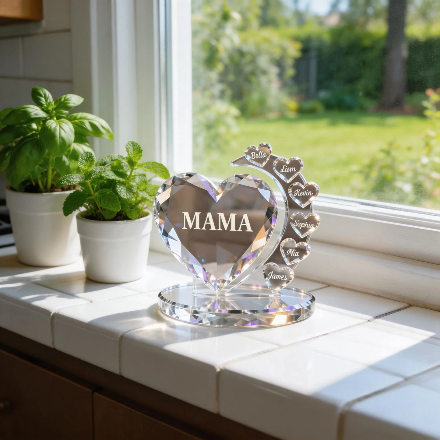 Plaque material and size view - Personalized Plaque For Mom