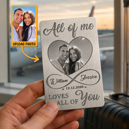 Custom Photo Wallet Card personalization view for Wife
