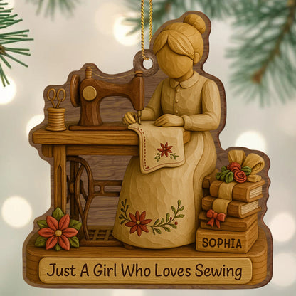 Just A Girl Who Loves Sewing With Spools Of Thread