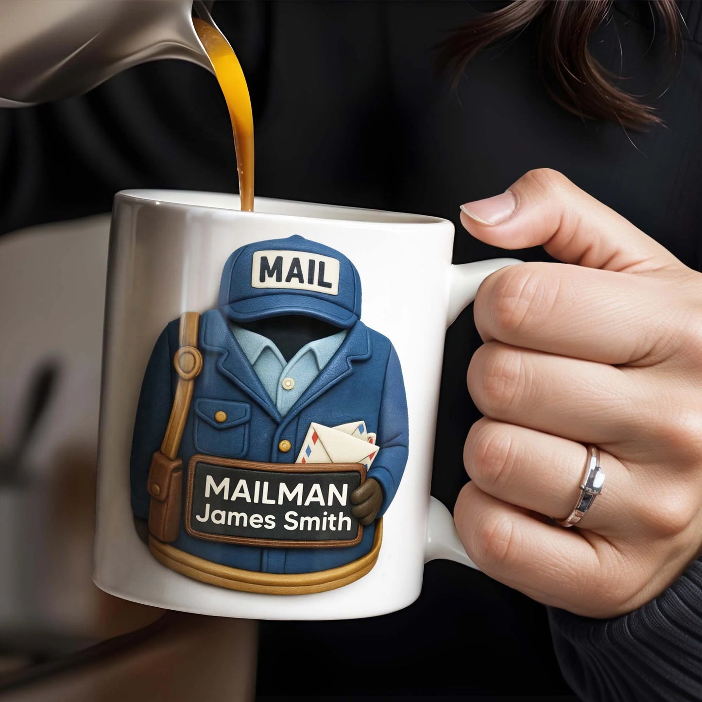 Personalized Mailman Coffee Mug personalization view for Colleagues