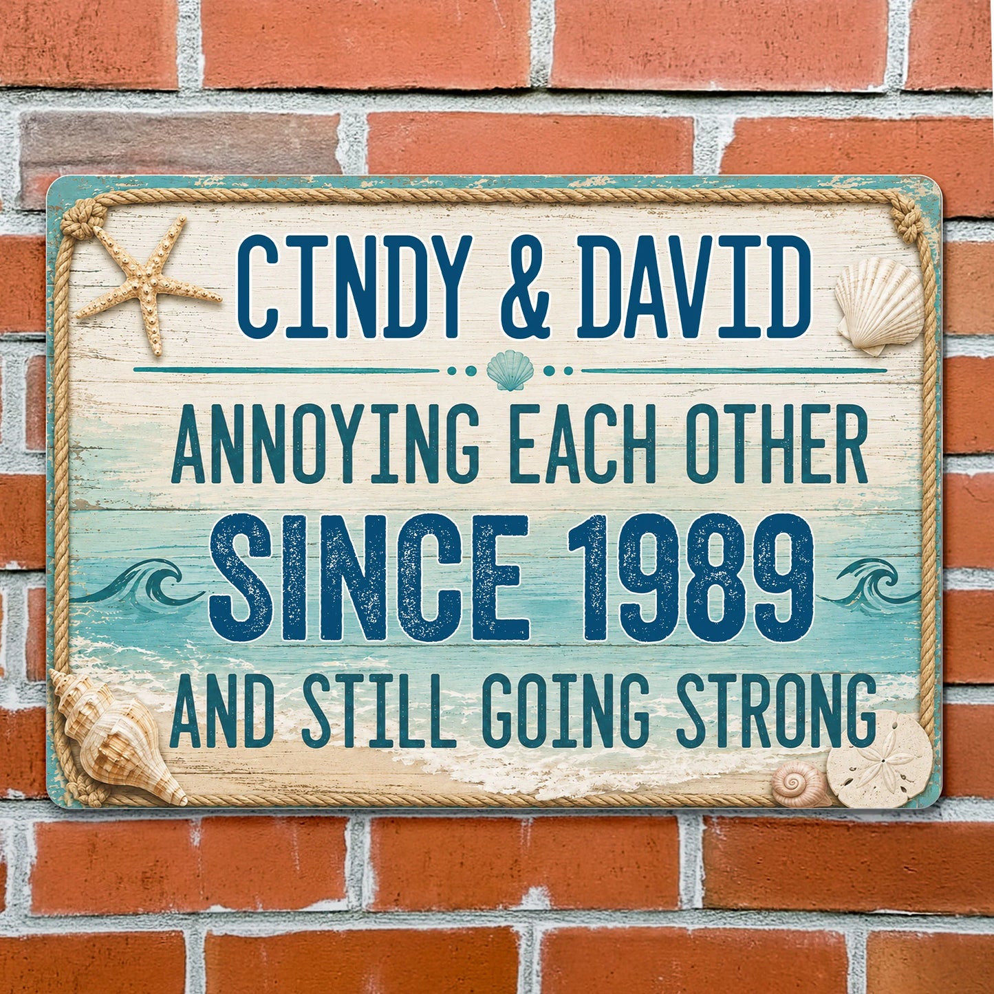 Custom Annoying Each Other Since Couple Metal Sign for Couples image 6