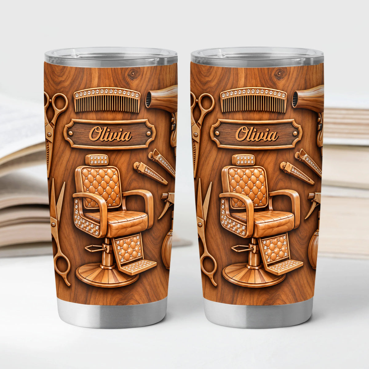 Custom Hair Salon Tumbler - Personalized Hairstylist Gift